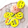 Double-sided smiling keychain, keychain accessory, fridge magnet accessory manufacturer customization Specification image